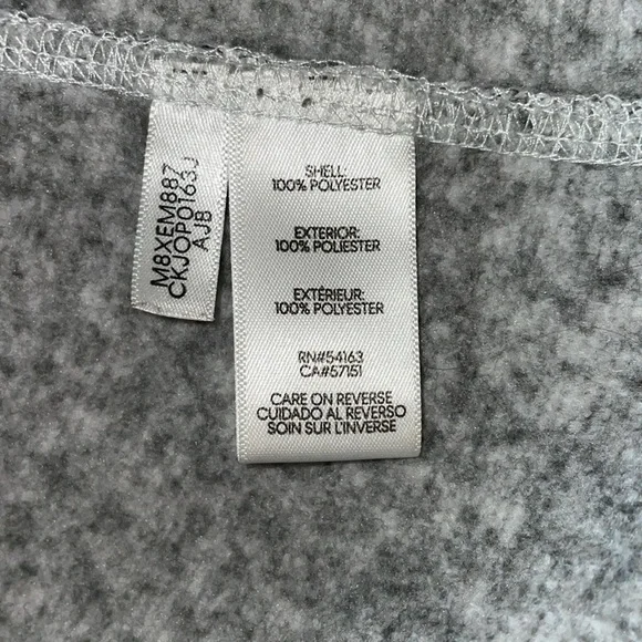 NWOT CALVIN KLEIN Gray Full-Zip Jacket.  Size XS - Picture 5 of 5